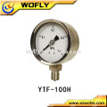 4" dry utility hydrogen gas pressure gauge